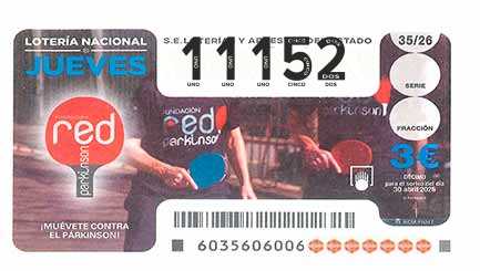 Décimo 11152 del sorteo 35-30/04/2026 Jueves