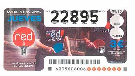 Décimo 22895 del sorteo 35-30/04/2026 Jueves