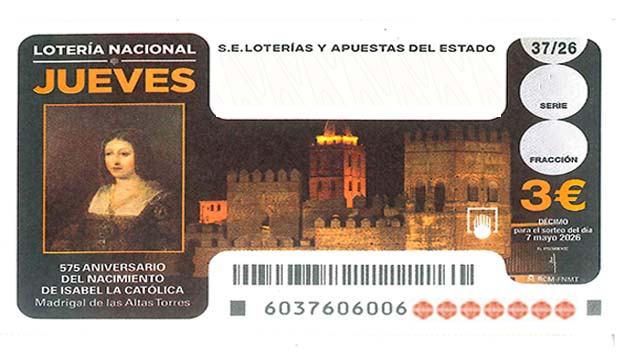 Décimo 55434 del sorteo 37-07/05/2026 Jueves