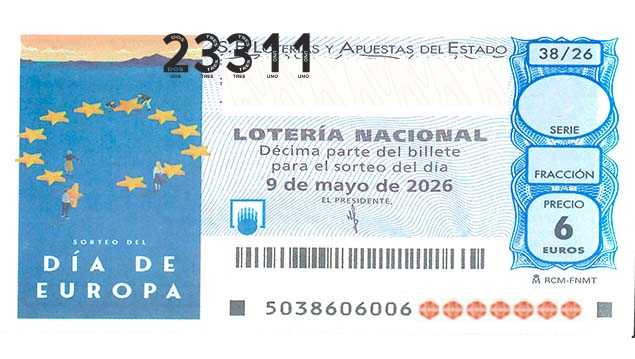 Décimo 23311 del sorteo 38-09/05/2026 Sábado