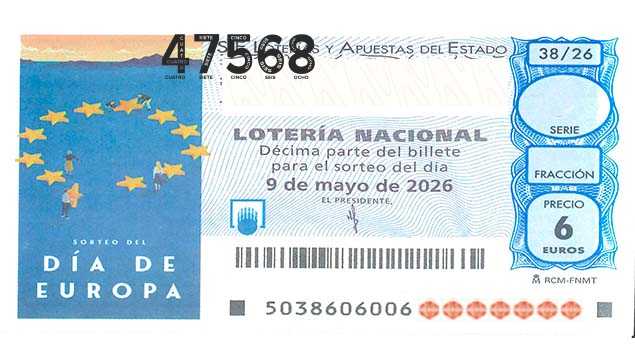 Décimo 47568 del sorteo 38-09/05/2026 Sábado