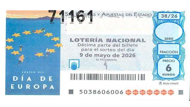 Décimo 71161 del sorteo 38-09/05/2026 Sábado