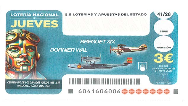 Décimo 22895 del sorteo 41-21/05/2026 Jueves