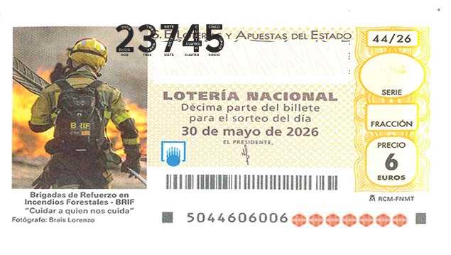 Décimo 23745 del sorteo 44-30/05/2026 Sábado