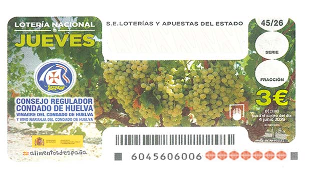 Décimo 89461 del sorteo 45-04/06/2026 Jueves