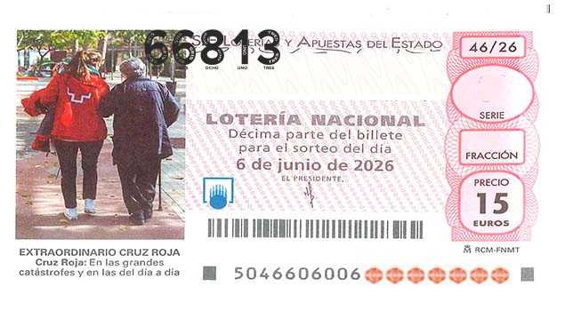 Décimo 66813 del sorteo 46-06/06/2026 Sábado