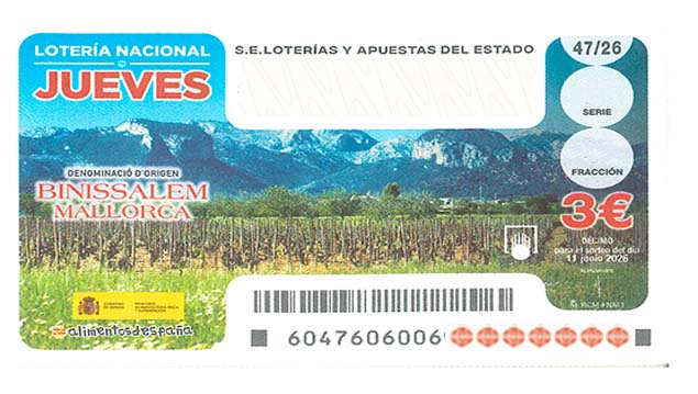 Décimo 84126 del sorteo 47-11/06/2026 Jueves