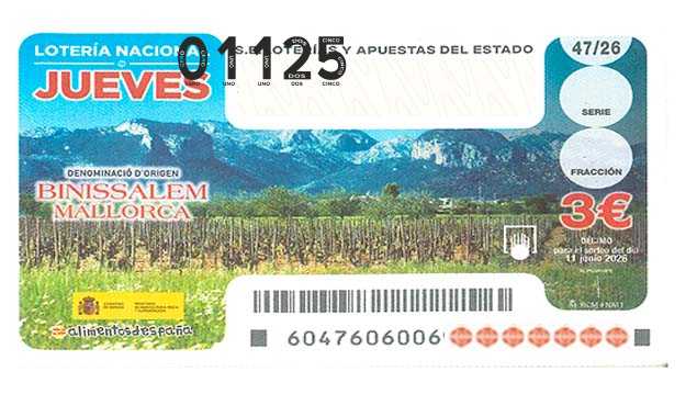 Décimo 01125 del sorteo 47-11/06/2026 Jueves