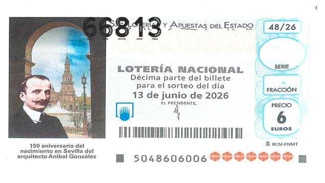 Décimo 66813 del sorteo 48-13/06/2026 Sábado
