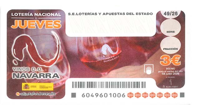 Décimo 29825 del sorteo 49-18/06/2026 Jueves