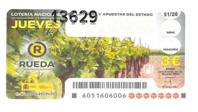 Décimo 13629 del sorteo 51-25/06/2026 Jueves