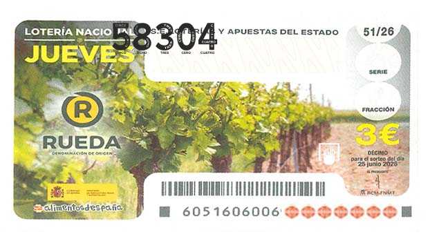 Décimo 58304 del sorteo 51-25/06/2026 Jueves