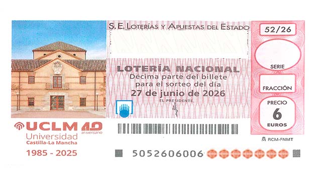 Décimo 99402 del sorteo 52-27/06/2026 Sábado