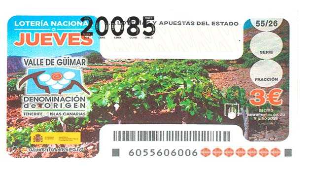 Décimo 20085 del sorteo 55-09/07/2026 Jueves