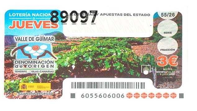 Décimo 89097 del sorteo 55-09/07/2026 Jueves