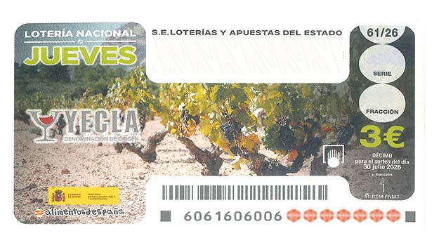 Décimo 65079 del sorteo 61-30/07/2026 Jueves