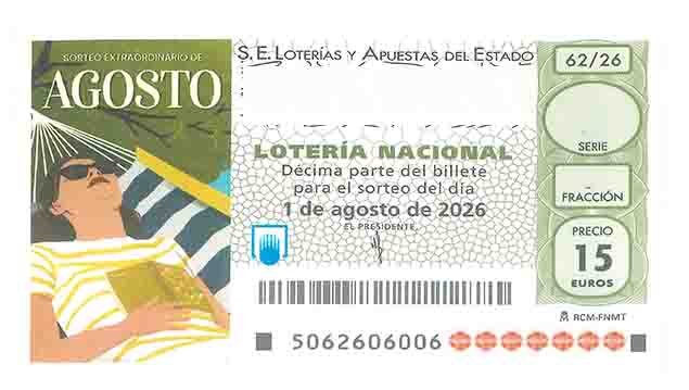 Décimo 98319 del sorteo 62-01/08/2026 Sábado