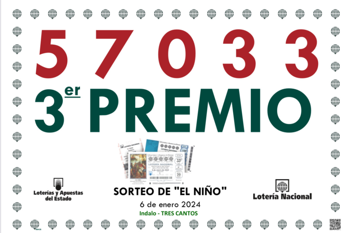    Imagen 3 para promocionar la tienda LOTERIA INDALO TRES CANTOS