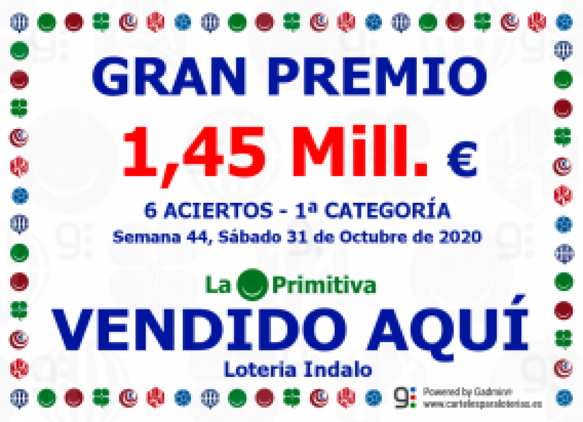    Imagen 2 para promocionar la tienda LOTERIA INDALO TRES CANTOS