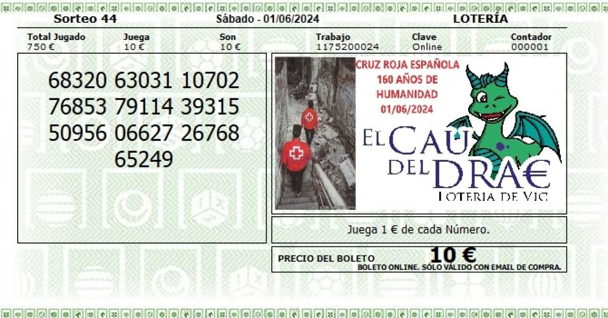Ir a https://loteriavic.es/participaciones,  Imagen 2para promocionar la tienda CAU DEL DRAC LOTERIA VIC