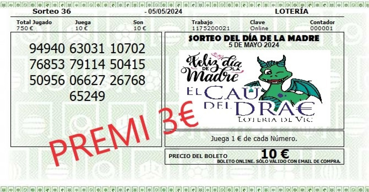  Imagen 1para promocionar la tienda CAU DEL DRAC LOTERIA VIC